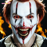 22mm Sweety Devil Red Sclera Contacts